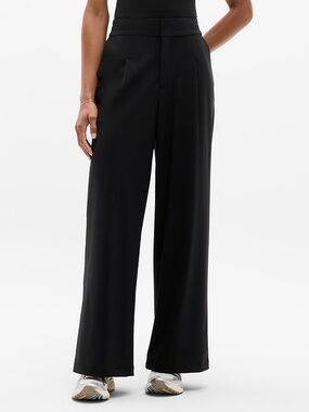 NEW Athleta Women's Pinnacle High Rise Trouser Pants in Black Size 0